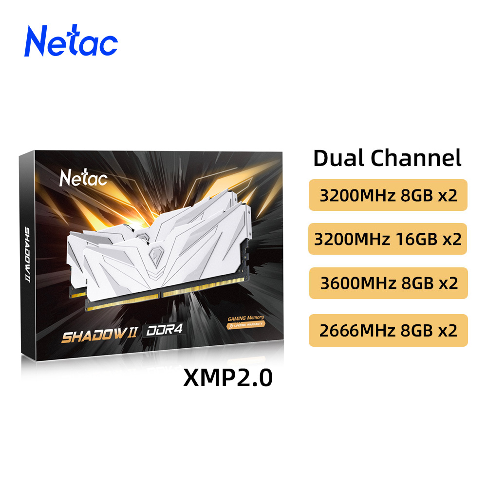 Ddr4 3200Mhz - Netac Ram bellek DDR4 8GBX2 16GBX2