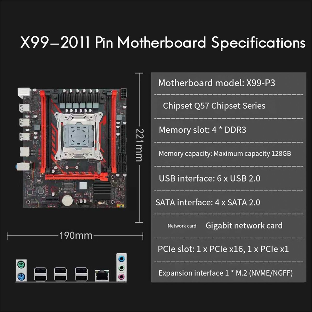 (A01R) X99 Anakart X99 P3 LGA2 - Ddr3 Ram incelemesi ve fiyatı